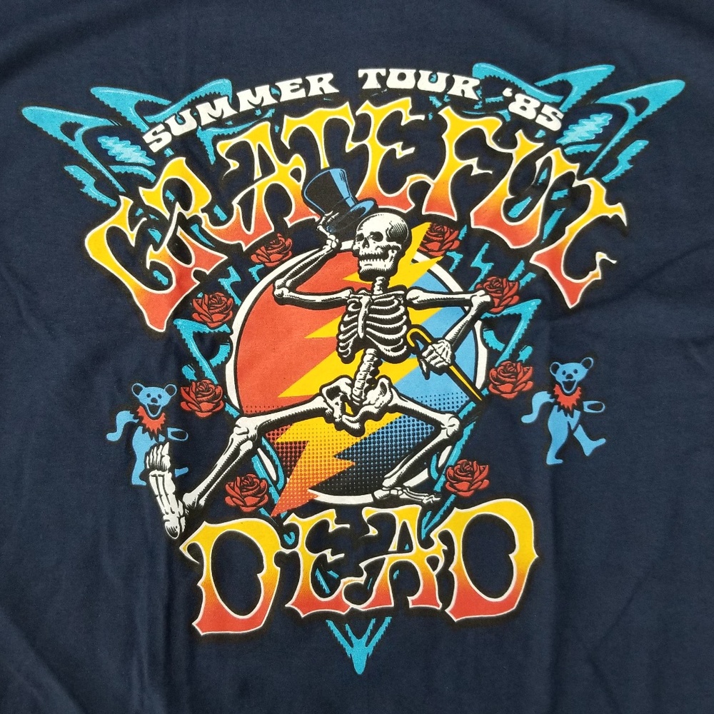 Grateful Dead Summer Tour 1985 Licensed Tour Merch
